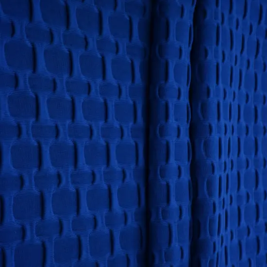 1 Yard Honeycomb Knit Solid Stretch Jacquard Fabric 58/60 Inch Wide ORANGE NEW {2}