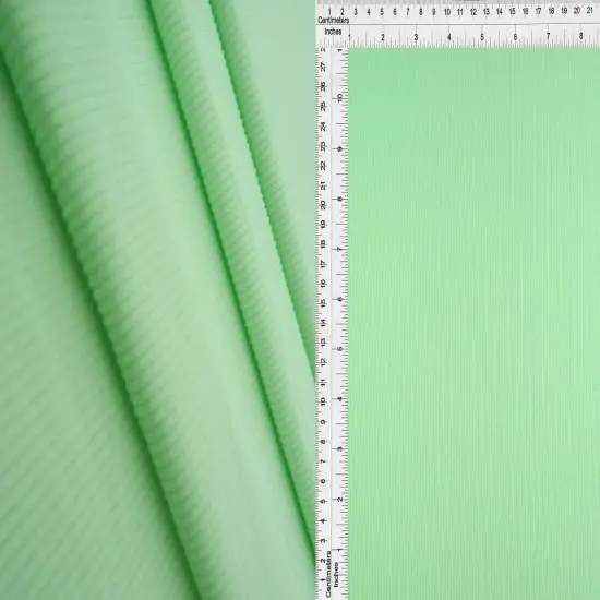 1 Yard 2x1 Yummy Rib Knit Fabric, Solid Stretch Polyester Spandex Blend, 58/60&Prime; Wide OATMEAL {6}