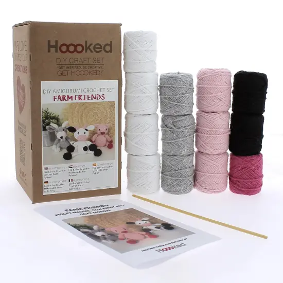 DIY Crochet Kit by Hoooked Farm Friends PAK347 {2}