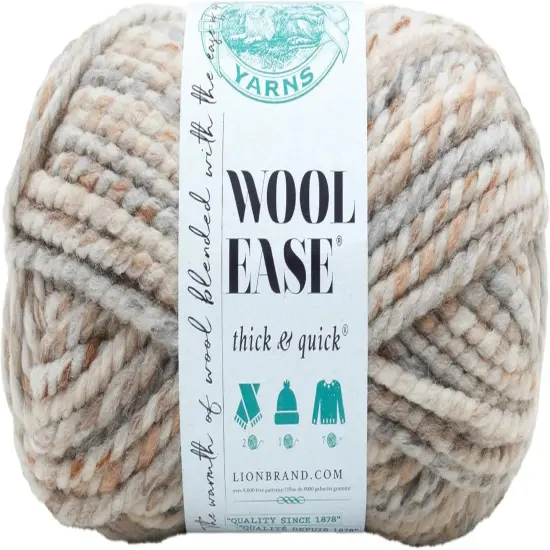 1 Skein Wool-Ease Thick & Quick Yarn - Fossil {1}