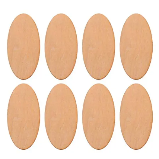 20pcs Unfinished Wood Cutouts - Oval & Round Shapes for DIY Crafts, Wedding, Christmas Ornaments & Gifts {1}
