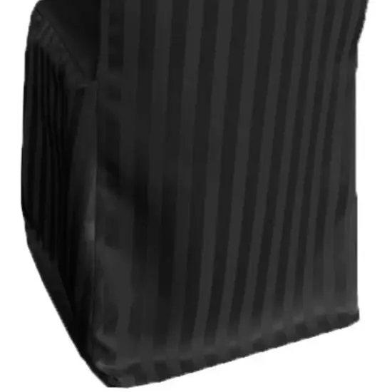 1 Piece Striped Jacquard Polyester Banquet Chair Cover Black Elegant Wedding Decor {3}