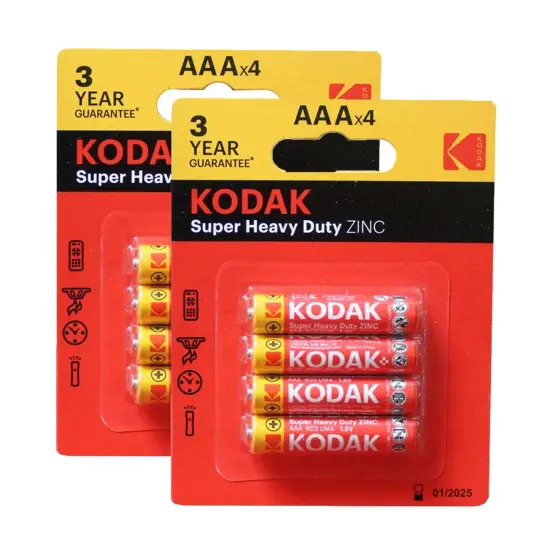 KODAK&reg; Extra Heavy Duty Zinc Battery Assortment in Floor Display 4pc {4}