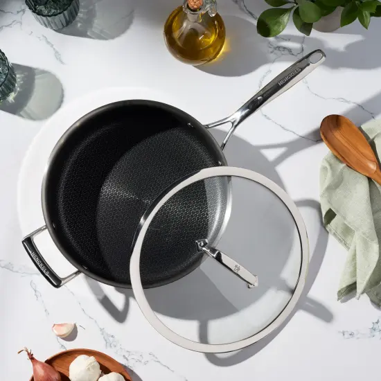 Henckels Paradigm 4-qt Stainless Steel Saute Pan with Lid and Handle Helper {4}