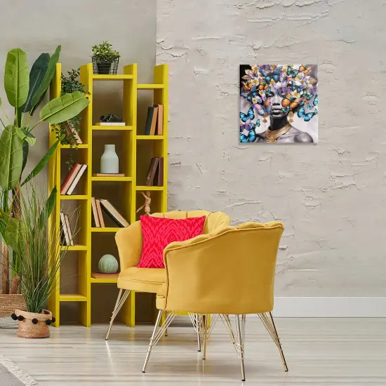 Stupell Industries Butterfly Flight Female Portrait Canvas By Kim Allen {2}