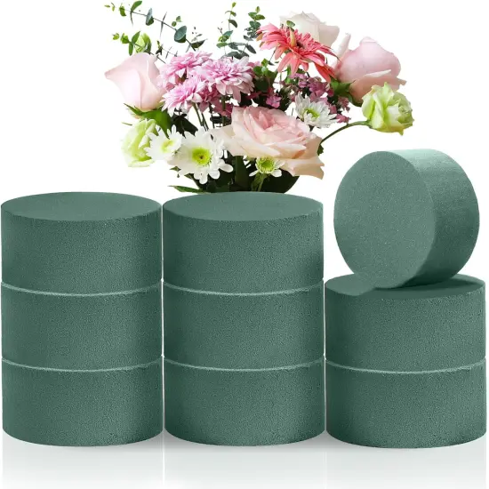 9Pcs Round Floral Foam Blocks {1}