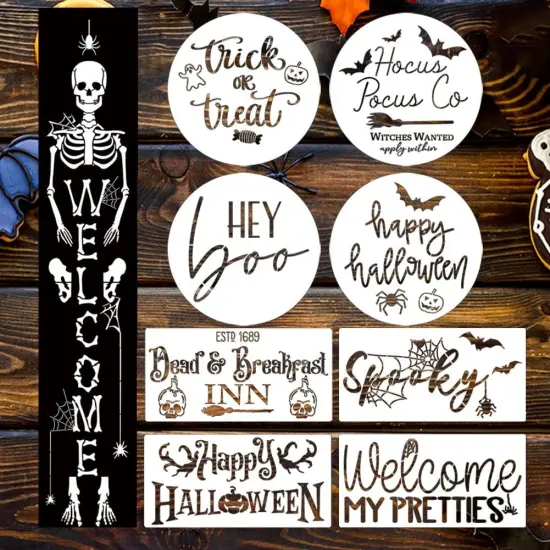 Halloween Stencils for Painting on Wood Large Halloween Stencil (Halloween) {1}