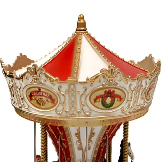 Christmas Carousel Decoration. Animated Christmas Village {5}