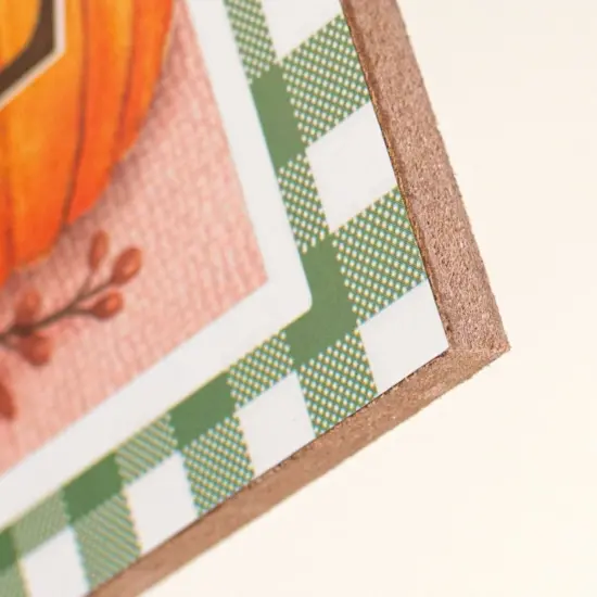 15" Wooden Sign: Welcome Pumpkins (Sage Green) {2}