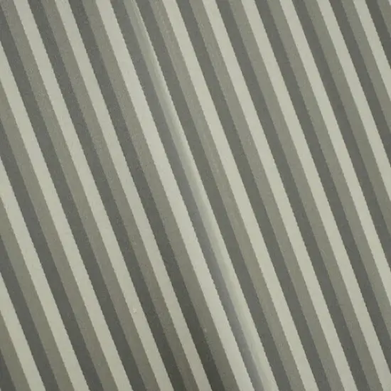 Gray/Cement White Wool Blend Stripe Woven Decorating Fabric By the Yard {1}