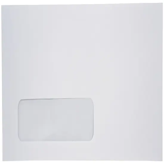 School Smart Window Envelopes with Gummed Flap Closure, No 10, White, Pack of 500 {4}