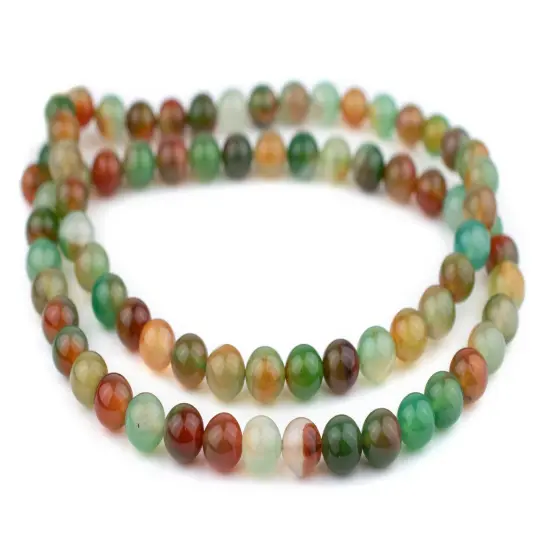 The Bead Chest Round Rainbow Agate Beads (10mm): Organic Gemstone Round Spherical Energy Stone Healing Power Crystal for Jewelry Bracelet Mala Necklace Making {3}