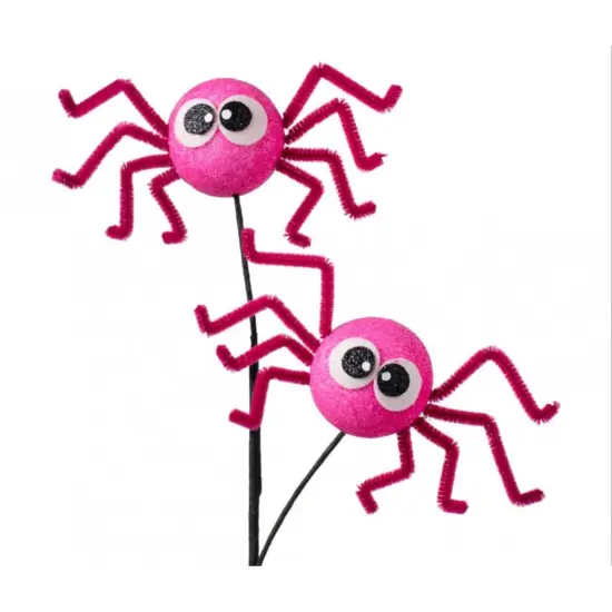 21" Silly Spider Spray: Pink {3}