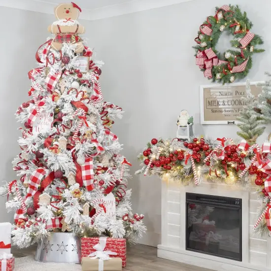 Gingerbread House Ornaments 12ct 4.5in Christmas Decor Set {5}