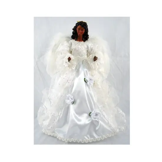 Wedding Dress African American Angel Tree Topper {2}