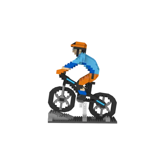 Mini Building Blocks - Mountain Biker {4}