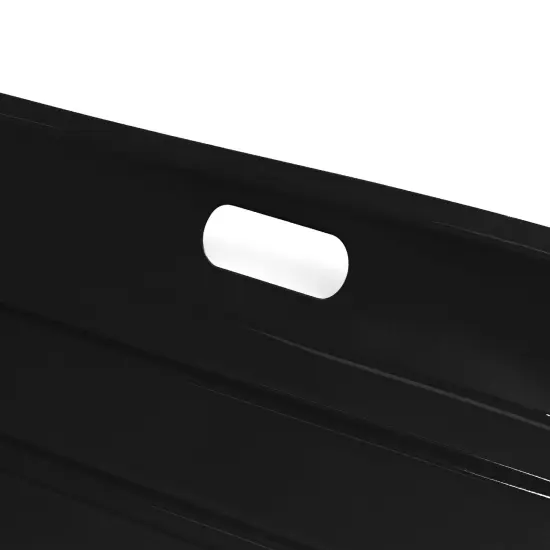 Best Choice Products 35in Kids Outdoor Plastic Sport Toboggan Winter Snow Sled Board w/ Pull Rope, 2 Handles Black {4}