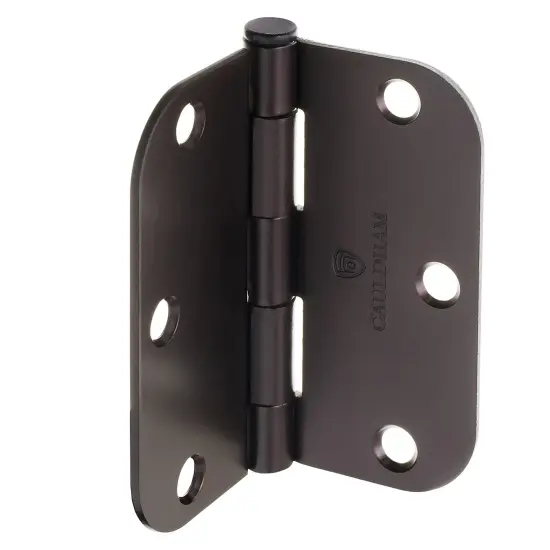 Cauldham Heavy-Duty 3-1/2" Interior Door Hinges with 5/8" Radius Corners - Oil Rubbed Bronze {5}