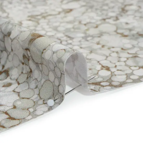 1 Yard Truffle Bubbles Quilting Cotton Fabric Bliss Collection Brown Gray Design 43 inch Width {2}