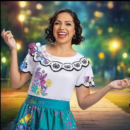 Eye Catching Women&rsquo;s Deluxe Disney&rsquo;s Encanto Mirabel Madrigal Costume {2}