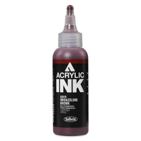 Holbein Acrylic Ink - Imidazolone Brown, 100 ml {1}