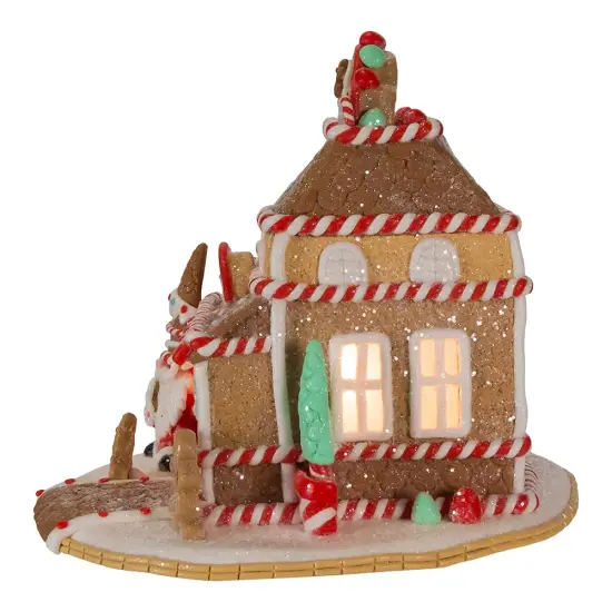 Kurt S. Adler Lighted Shop Gingerbread House, 7.5-Inch, Brown {5}