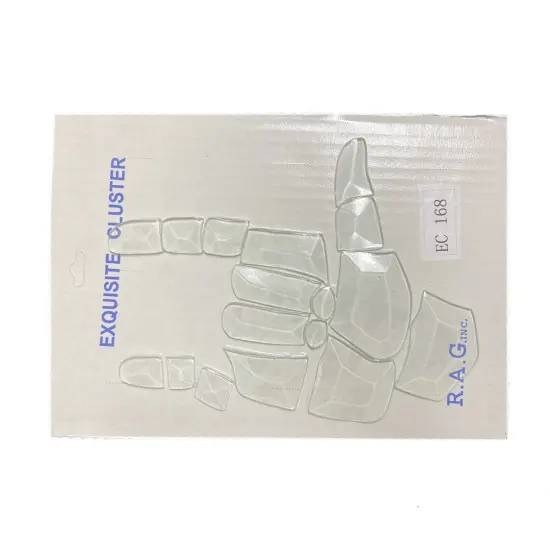 6" x 8-1/4" Exquisite Clear Glass I Luv U Hand Bevel Cluster EC168 {3}