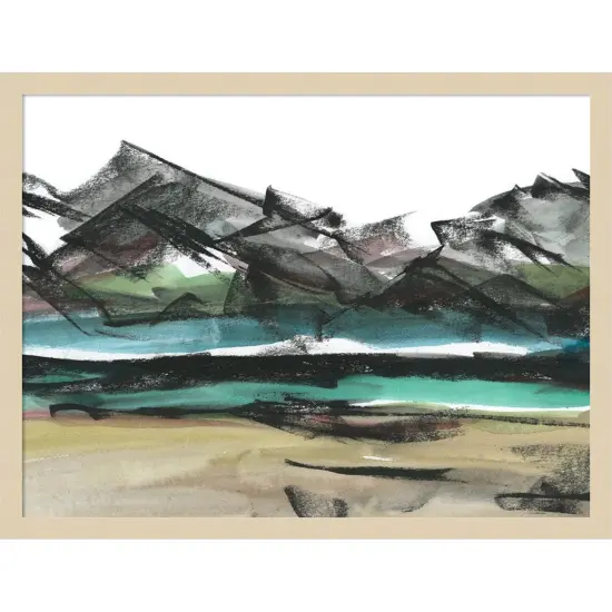 Abstract Mountain View IV by Ethan Harper Wood Framed Wall Art Print {1}