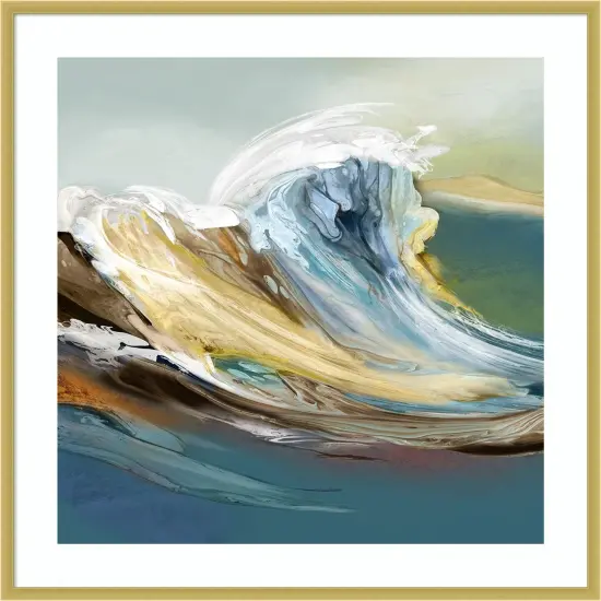 Fantasy Seaby Emma Peal Wood Framed Wall Art Print {1}