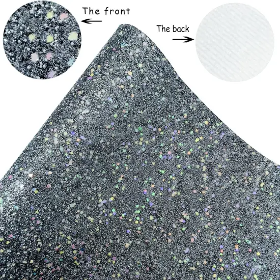 Sparkly Iron Grey Chunky Glitter {3}