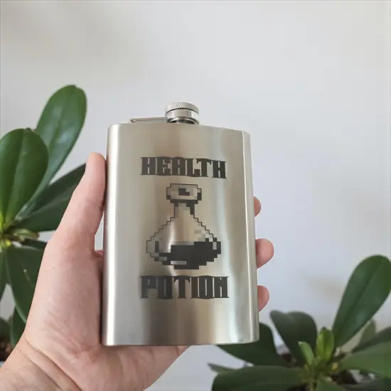 8oz Health Potion - Stainless Steel Flask {3}