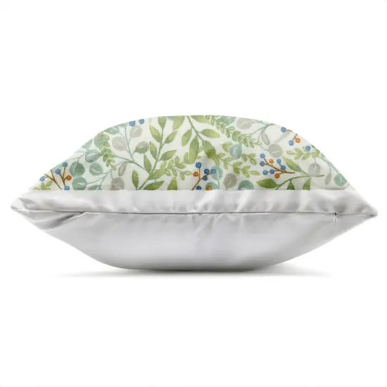 Stupell Industries Green Nature Leaves Sprouts Outdoor Pillow, 18 x 7 x 18 {3}