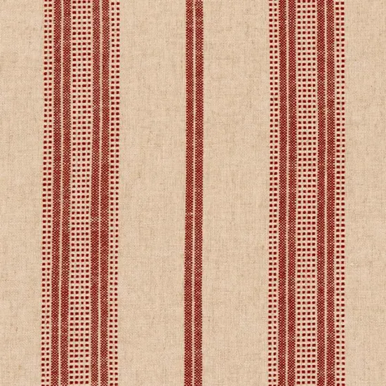 Upholstery Fabric - Red & Burgundy Stripe Upholstery Fabric 54 Inches" {1}