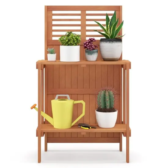 Foldable Outdoor Garden Potted Plant Platform {1}