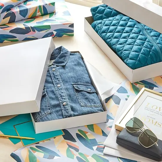 White Gift Boxes, Assorted Sizes (12 Boxes with Lids: 4 Small 11", 4 Medium 14", 4 Large 16") for Birthdays, Mother's Day, Baby Showers and More {2}