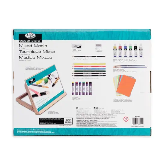 REA5620 | Mixed Media Flat Easel Art Set - 40pc {5}