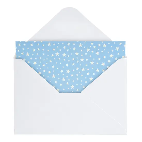 48 Pack Moon and Stars Greeting Cards with Envelopes for All Occasions, Blank 4x6 Thank You Note Cards for Baby Shower (6 Designs) Multicolor {7}