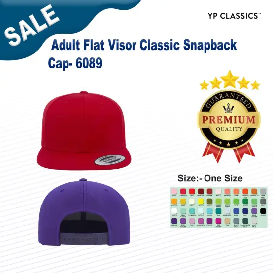 YP Classics&reg; Adult Flat Visor Classic Snapback Cap CAMO {2}