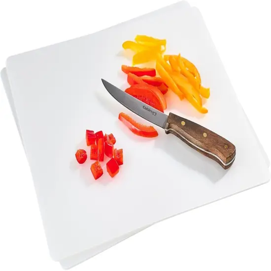 Plastic Cutting Boards For Kitchen &ndash; 8-Pack, 11"x14" &ndash; Durable, Disposable Borad Mats, Reusable &ndash; Perfect for Meal Prep & Cooking (8 Flexible Cutting Boards Pack) {1}