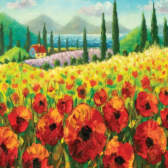 Field of Poppies 1000-Piece Puzzle {2}