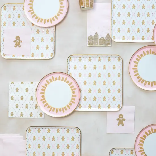 PINK GINGERBREAD SMALL NAPKINS {3}