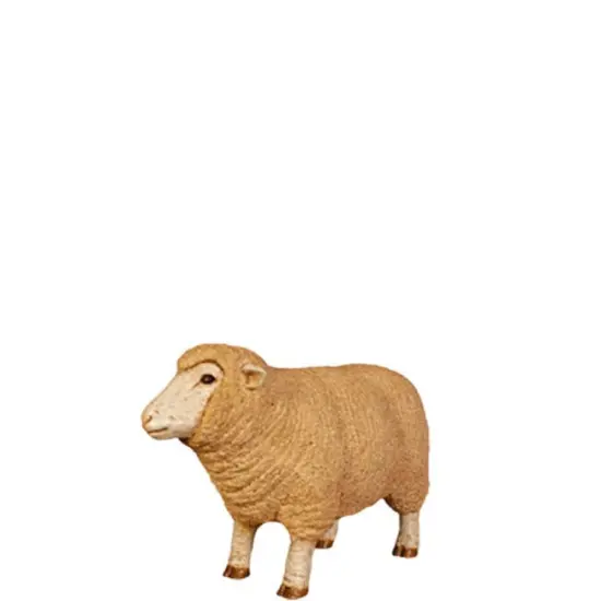 Baby Merino Ewe Life Size Statue {1}