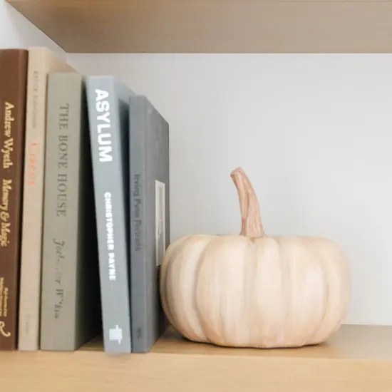 TAN RESIN PUMPKIN {2}