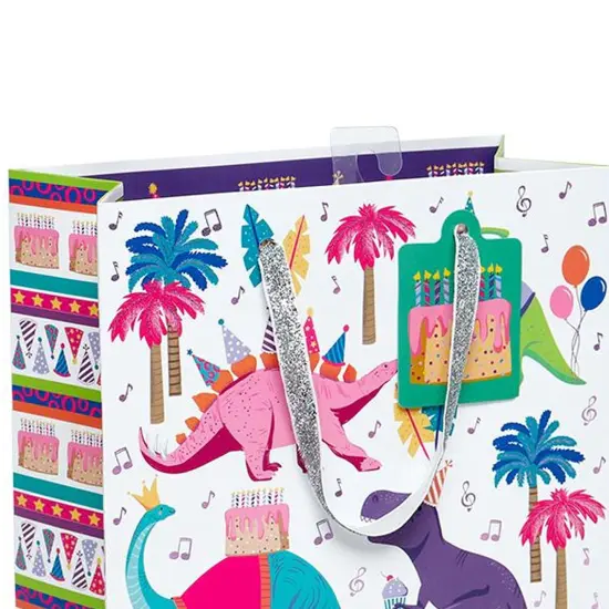 Patterned Gift Bags 10" X 4" X 8" {3}