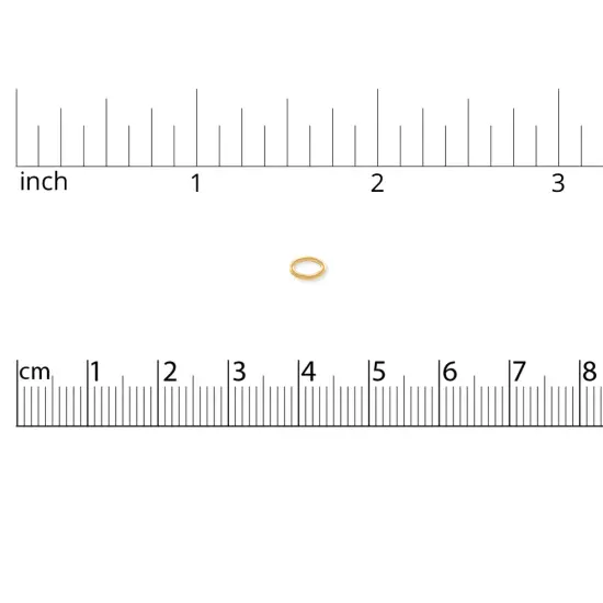 JewelrySupply Oval Jump Ring 5.5x3.6mm Open Gold Filled (4-Pcs) {2}
