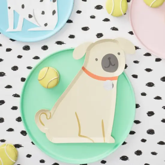 PUG PUPPY DOG PLATES {2}