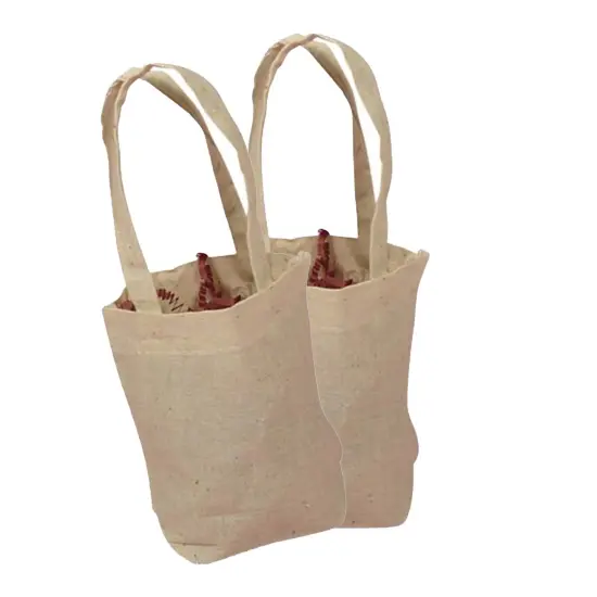 White Cotton Pouch Small Bags 5'' x 2'' x 5'' Perfect {2}