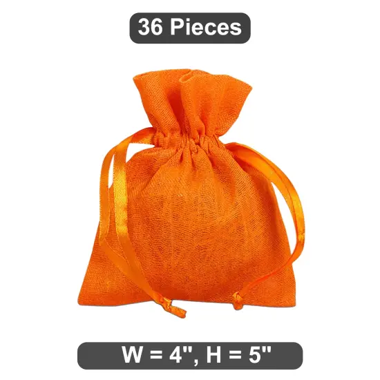 4" x 5" Muslin Favor Bags Natural and Colored {1}