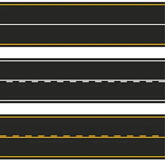 Yellow and White road Street roadway Edible Cake Topper {1}