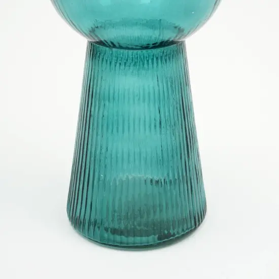 Modern Funnel Flare Glass Vase - 5 X 12 Inch {6}